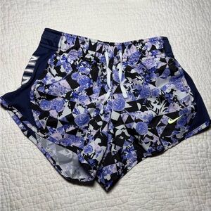 Nike girls Floral Athletic Shorts